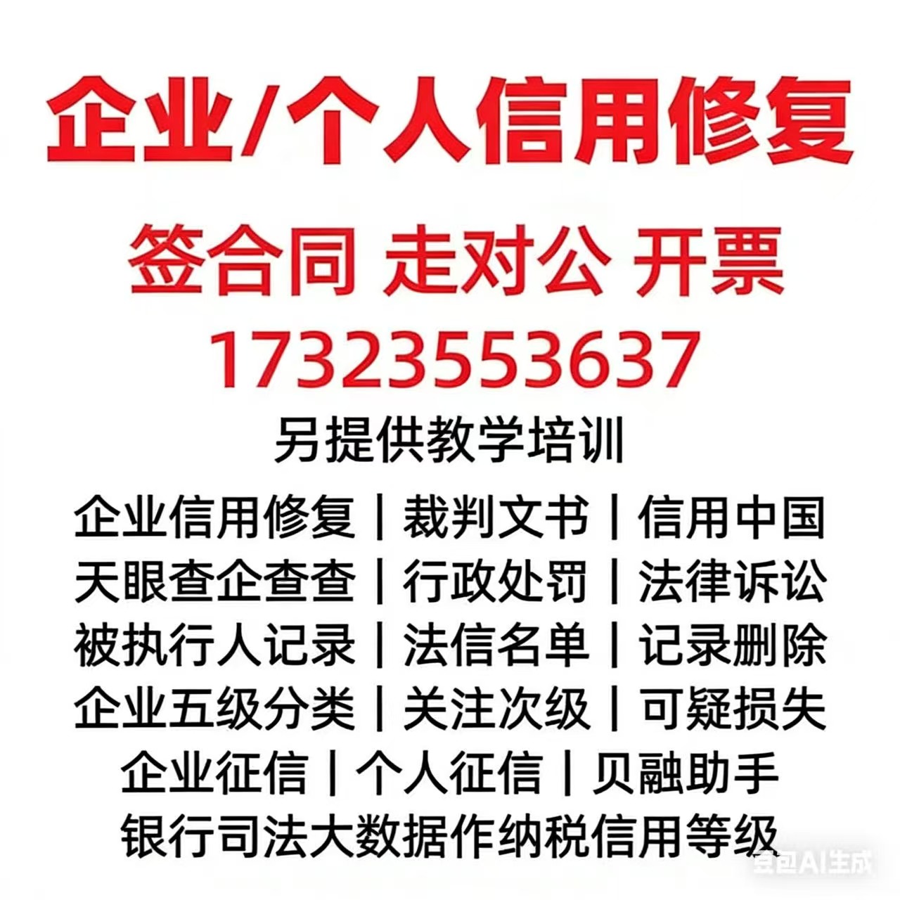 信用修复服务展示图